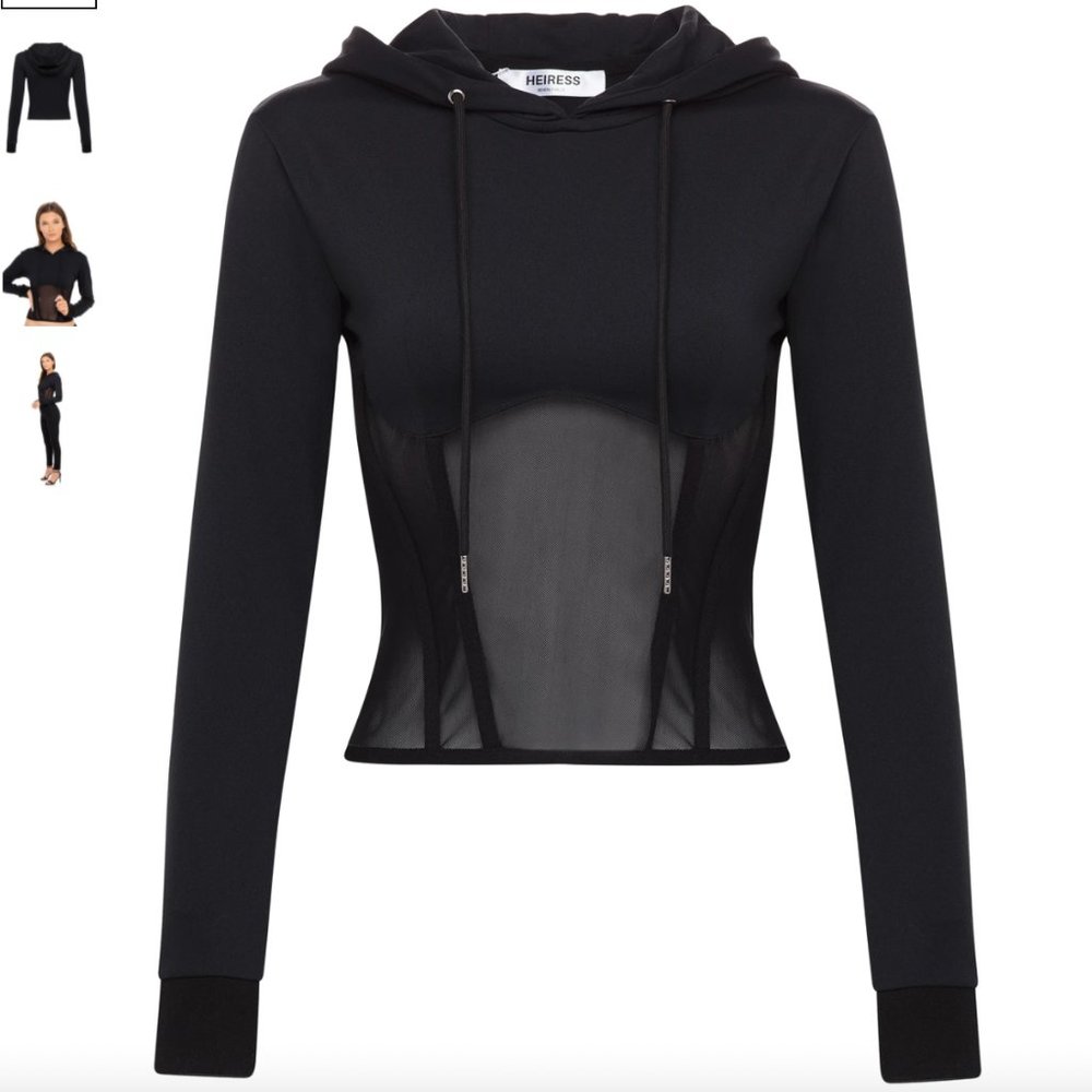 HEIRESS BEVERLY HILLS: CORSET HOODIE - Size S
